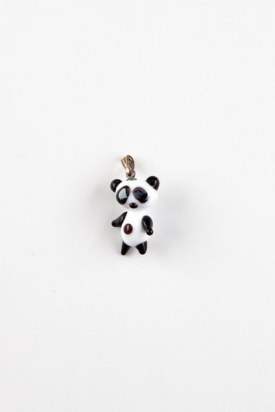 Dünyadan Hediyeler Murano Glass Panda Pendant