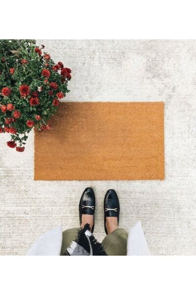 Gereksiz Şeyler Pvc Tabanlı Kıl Koko Paspas - Kapı Önü Paspası - 35x60 Cm