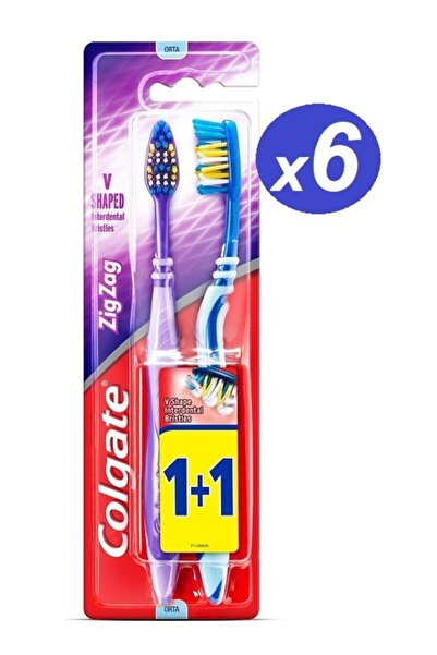 Colgate Zig Zag Medium 1+1 Toothbrush