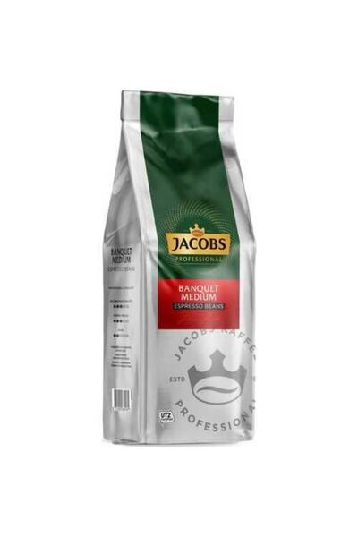 Jacobs بانكيه قهوة اسبريسو متوسطة الحجم 1000 جرام × 4 عبوات