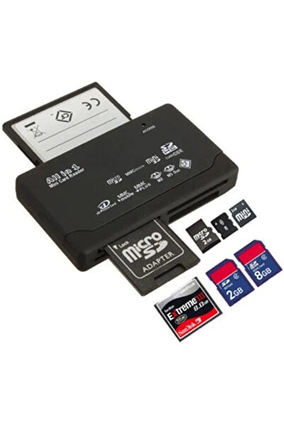 Alfais 4296 Usb Hub Micro Sd Xd Mmc Ms Cf Tf Mini M2 Combo Kart Okuyucu