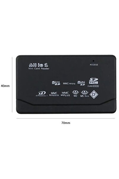 Alfais 4296 Usb Hub Micro Sd Xd Mmc Ms Cf Tf Mini M2 Combo Kart Okuyucu
