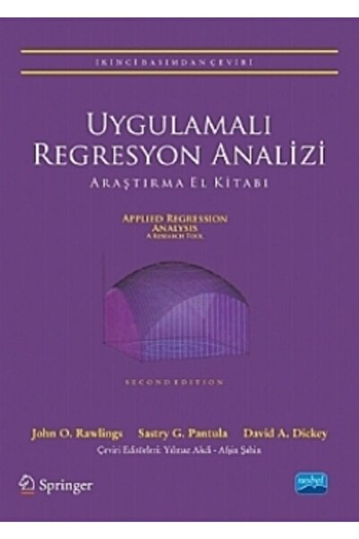 Nobel Akademik Yayıncılık Uygulamalı Regresyon Analizi / Kavramlar Ve R Hesap...