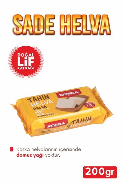 Koska Plain Halva with Cocoa - 200 g