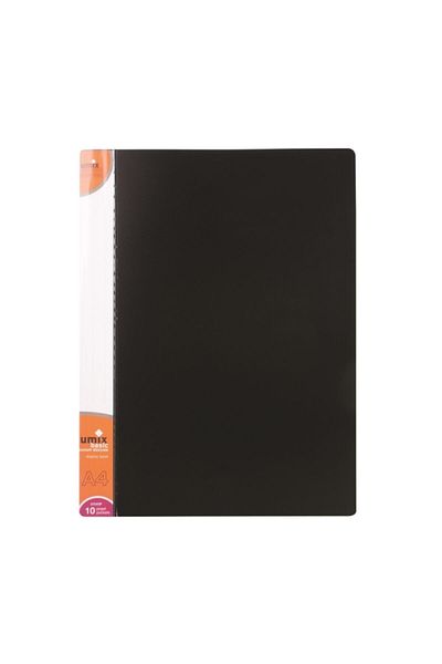 Umix Basic Presentation File 10 Pieces Black