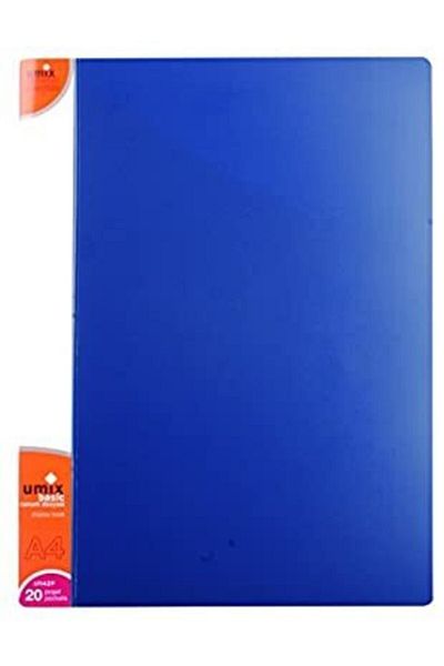Umix Basic A4 Presentation File 20 Pieces (navy blue)