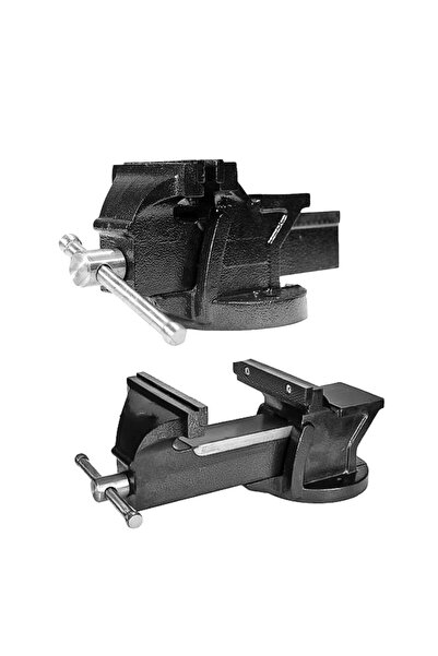 Anadolu Strong Büyük Boy 200mm 8" Dövme Çelik Sabit Tezgah Masa Mengenesi