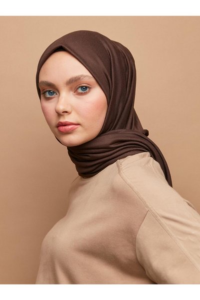 Modakaşmir Combed Cotton Shawl Turkish Brown