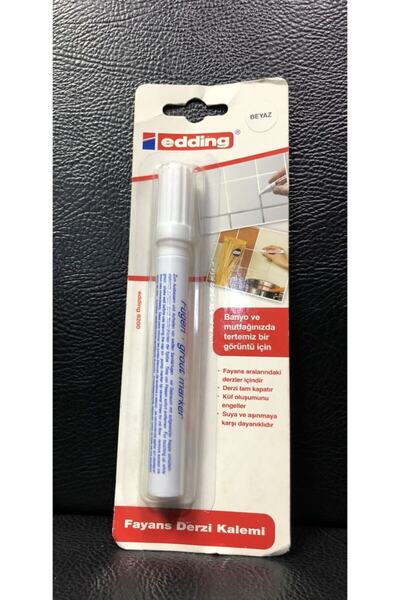 Edding 8200 Fayans Derzi Kalemi Beyaz