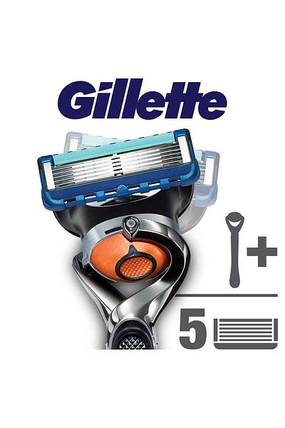 Gillette Fusion Proglide Flexball Shaver + 5 Spare New Pack