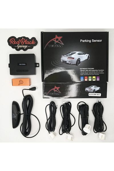 RedBlack Garage مستشعر حديقة تيترا وايت 4 عيون مع شاشة رقمية واحدة