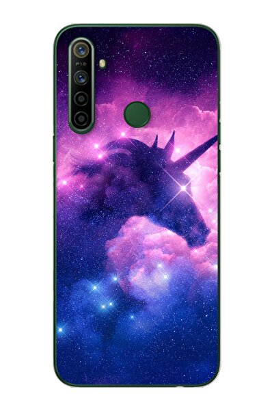 Spoyi Unicorn Tasarımlı Süper Şeffaf Silikon Telefon Kılıfı Oppo Realmi 5i