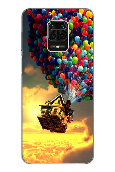 Spoyi Look up Balloon Design Super Transparent Silicone Phone Case Xiomai Red...