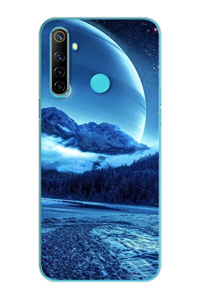 Spoyi Kış Tasarımlı Süper Şeffaf Silikon Telefon Kılıfı Oppo Realmi 6i