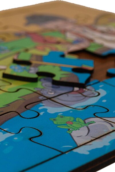 minİQ toys Hayvan Dostlarımız Ahşap Puzzle (24 Parça)