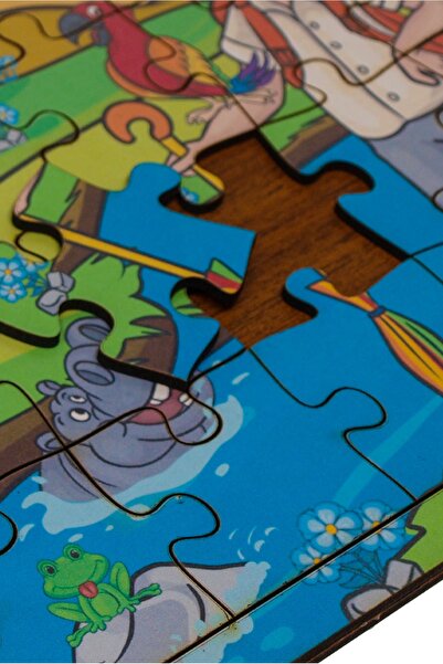 minİQ toys Hayvan Dostlarımız Ahşap Puzzle (24 Parça)