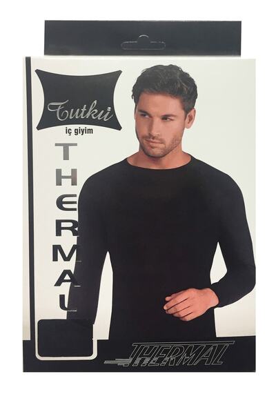 Tutku 3 Adet Erkek Termal Tayt Uzun Kol Kışlık Içlik Üst Thermal Fanila Siyah