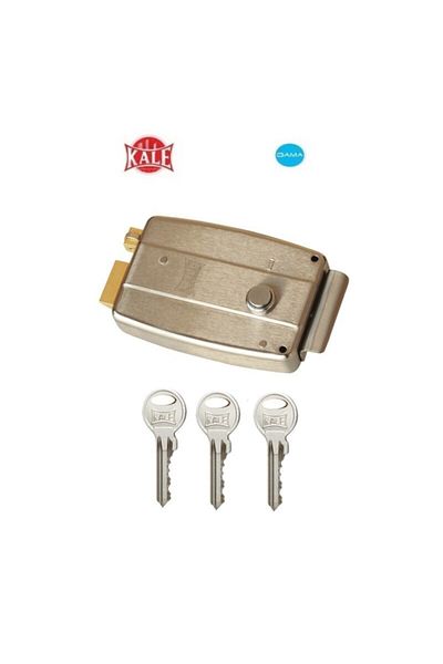 Kale Kilit Kale 157 - Satin Apartment Door Lock with Hand Electric Button