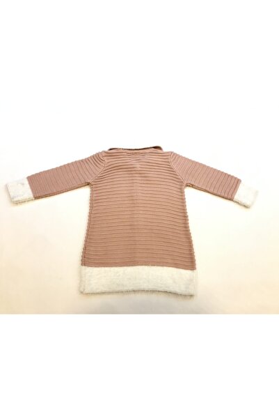 Kidsev Kız Çocuk Pembe Uzun Kollu Düğmeli Detaylı Triko Hırka