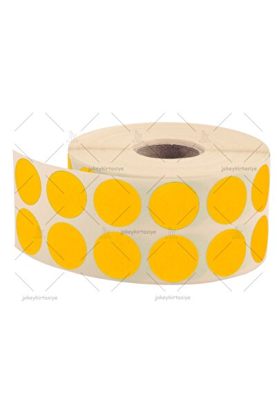 JokeyKırtasiye ملصق نقطة ماركر 20 مم (2500 قطعة ملصق نقطة صفراء)