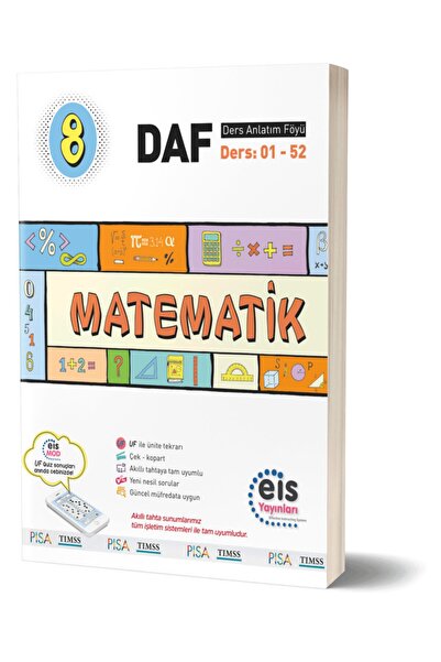 eis Yayınları 8. Sınıf Matematik Ders Anlatım Föyü (tekli Deneme Hediyeli)