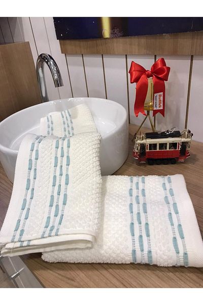 Özdilek Bronie 2-Piece Hand-Face Towel 50x90 Mint