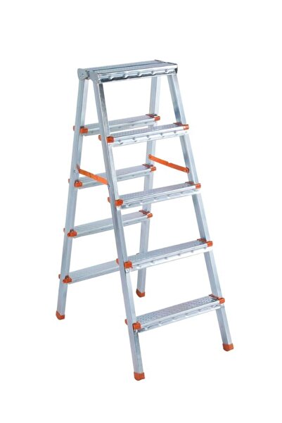Saraylı Çift Taraflı Metal Merdiven 5+5