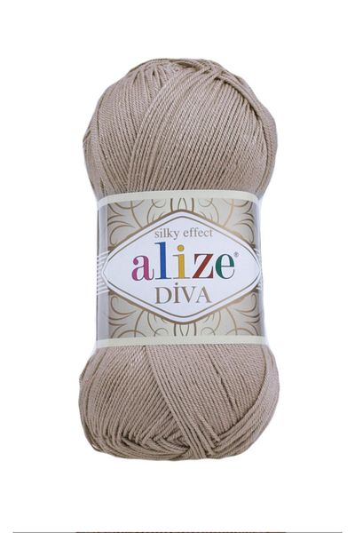 Alize (5 Τεμάχια) Diva 167 Μπεζ νήματα πλεξίματος στο χέρι Γιλέκο μπλούζα τουνίκ Κλωστή φόρμα σάλι