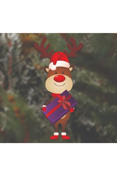 quppa Christmas Tree Decor 4-Piece MDF Set