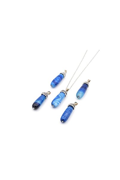 Murty99 Doğal Lacivert Akik Kolye Ucu 1.kalite 001