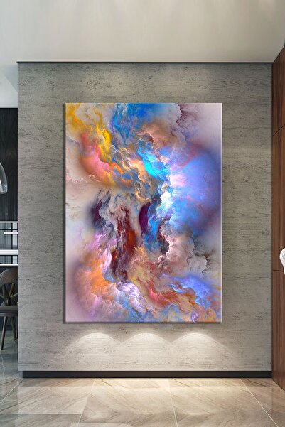 Nazenin Design Soyut Sanatsal Dekoratif Kanvas Tablo Ofislere Sanatseverlere ...