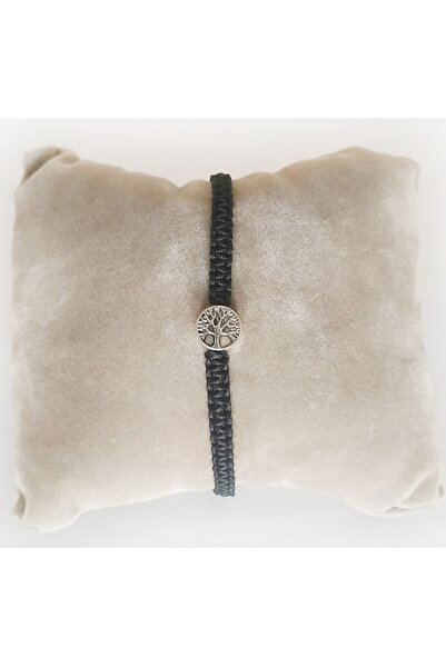 Qirpi Tree of Life Macrame Bracelet Unisex Beige Color 24 Cm