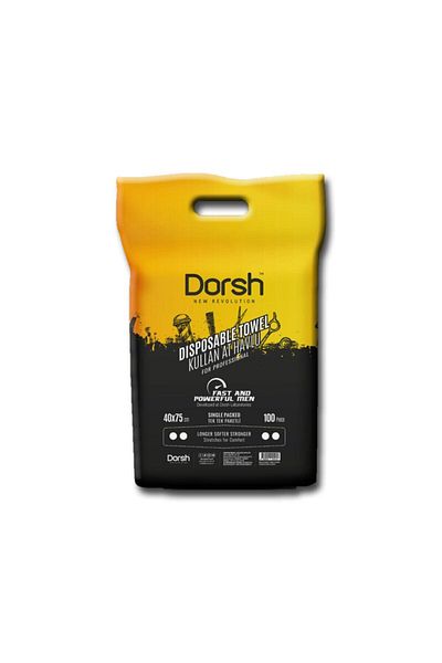 Dorsh مناشف للاستعمال مرة واحدة، 100 قطعة