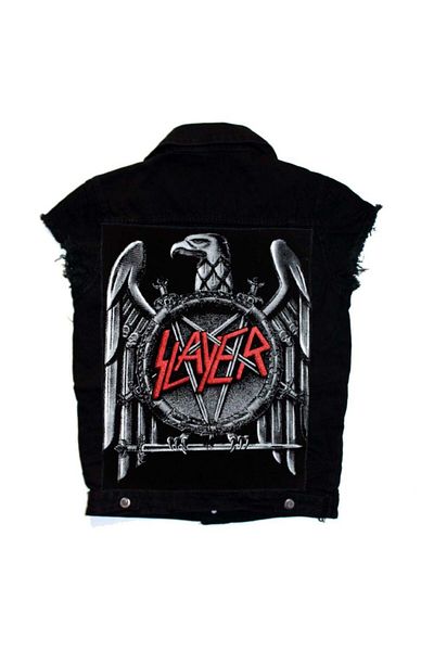 Modaroma Unisex Black Slayer Denim Vest