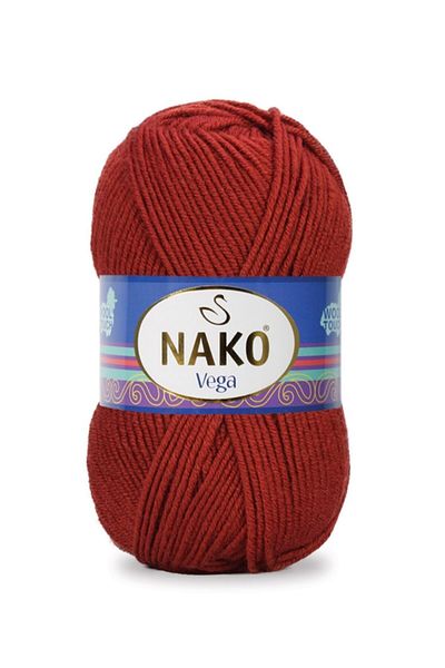 NAKO 5 Pieces Vega 10978 Red Hand Knitting Threads