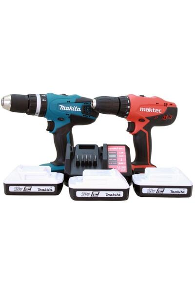 Makita Makıta Hp457+mt071 18v 3 Akülü Set