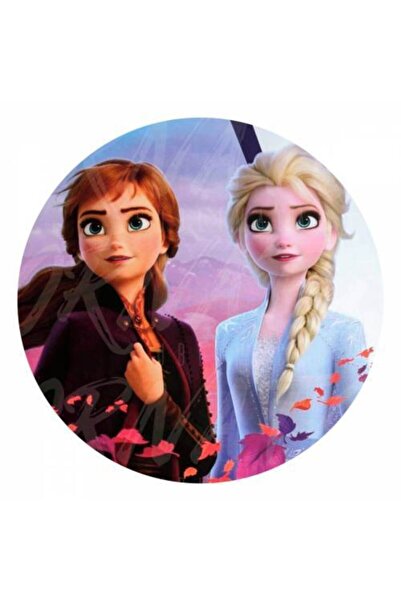 Yenilebilir Kağıt Wafer paper طباعة كعكة إلسا على ورق سكر دائري ومربع قابل للأكل