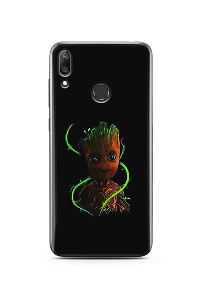 Spoyi Baby Groot Design Super Transparent Silicone Phone Case Huawei Y7 2019