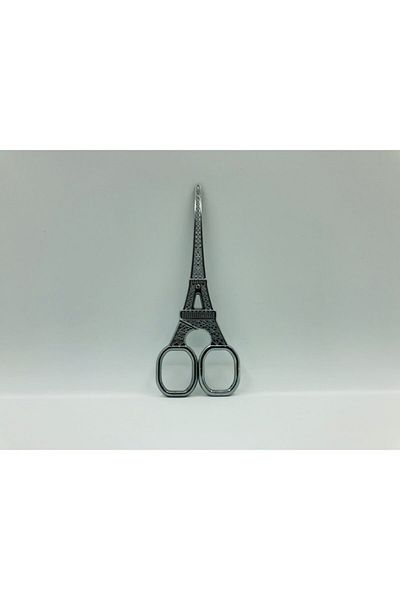 OzanTuhafiye Eiffel Tower Sewing Embroidery Promise Engagement Scissors Silver
