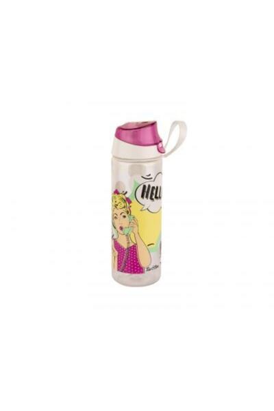 Tantitoni Plastik Popart Hello Desenli Su Şişesi 750 ml