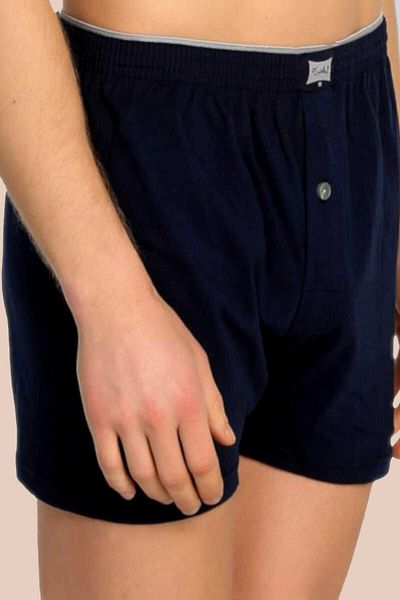 Tutku Ανδρικό Navy Blue 6 Pack Βαμβακερή χτενισμένη πετσέτα μέσης μπόξερ