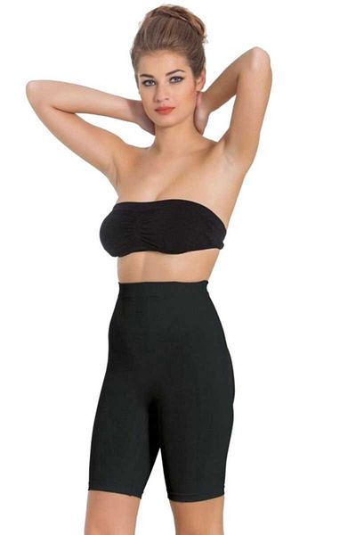 Miss Fit Women's Black Long Leg Silicone Corset