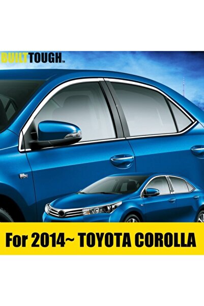 Universal Toyota Corolla Cam Çıtası Kromu Nikelajı Komple 2013-2018