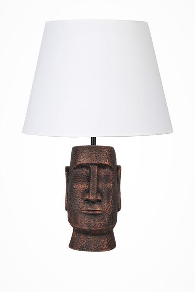 Qdec Copper White Modern Design Moai Lampshade