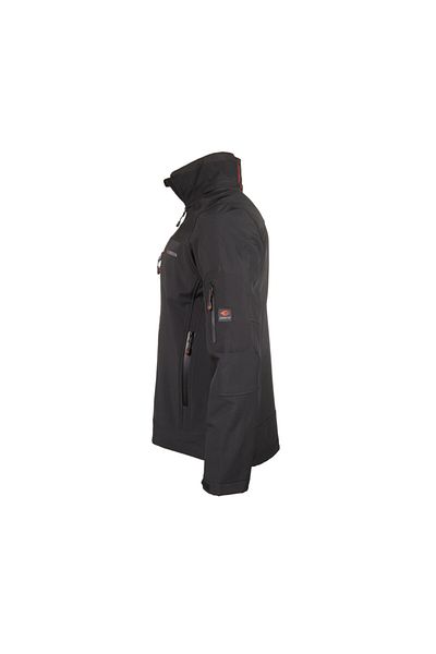 Cresta Ανδρικό μαύρο μπουφάν Softshell με κρυφή κουκούλα εξωτερικού χώρου