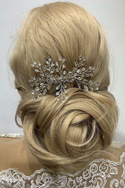 Turkuaz Gelin Saç Aksesuarı