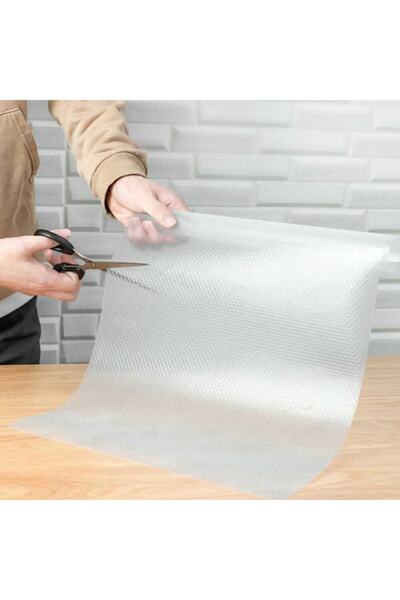 Genel Markalar Şeffaf Kaydırmaz Raf Dolap Ve Çekmece Örtüsü 45 Cm X 3 Metre