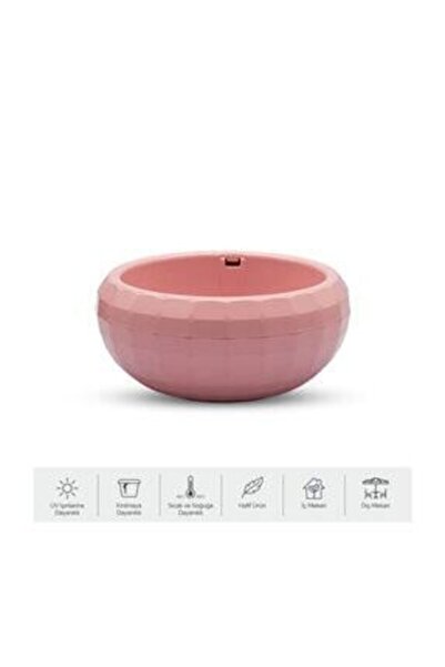 KARASU 0.7 Litre Kaktüs Aranjman Saksı Pembe