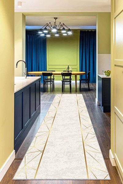 Viva Weaver's Kesme Jel Taban Rulo Yolluk Gold Kenarlı Ar254