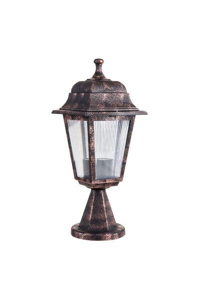 ZERPA Dekoratif Optik Kare Set Üstü Bakır Armatür Aplik 20cm X 39cm